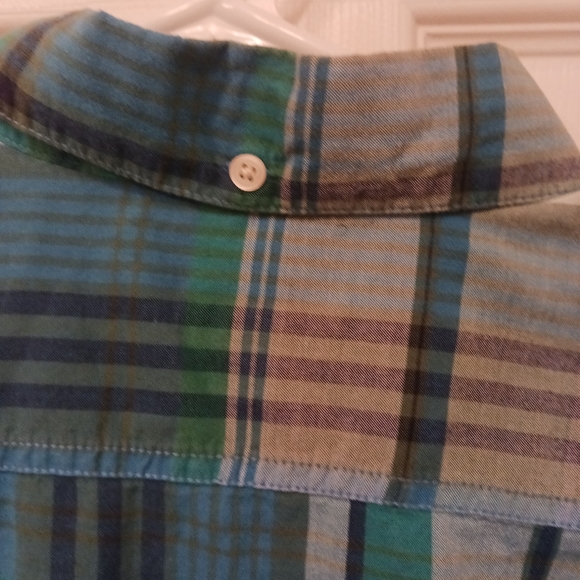 Merona Man's Short Sleeve Plaid Button Down Shirt Size M - Picture 3 of 4